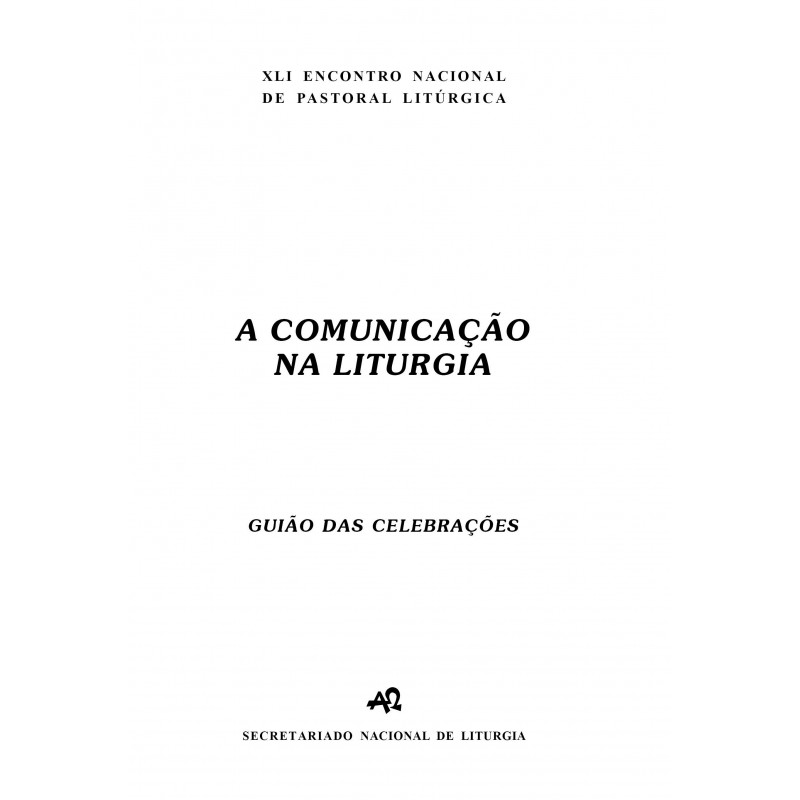 Encontro Nacional de Pastoral Litúrgica (guiões)